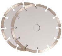 FERM Lame diamantée 125mm (2 pcs) - pour rainureuse