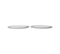Ferm Living Assiettes Sonae lot de 2 Gris-blanc. Ø28 cm