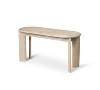 Ferm Living Banc Bevel en Chêne Huilé Blanc