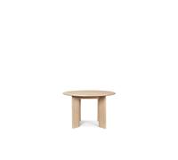 Ferm Living Bevel Table de Salle à Manger Ronde Ø117 Blanc/ Chêne