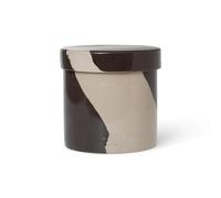 Ferm Living Bocal de rangement Inlay Ø14.5 cm Sand-brown
