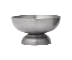 Ferm Living Bol en verre Tumbled Acier inoxydable