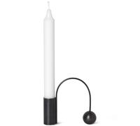 ferm LIVING Bougeoir BALANCE 11 cm, noir, laiton, ferme LIVING