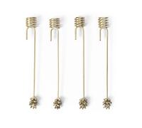 Ferm Living Bougeoirs pour sapin de Noël Forest lot de 4 Brass