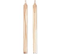 ferm LIVING Bougie chandelle DRYP 30 cm, set de 2 pc, beige, ferme LIVING