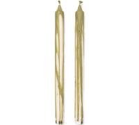 ferm LIVING Bougie chandelle DRYP 30 cm, set de 2 pc, olive vert, ferme LIVING