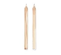 Ferm Living Bougie stéarine Dryp Lot de 2 Beige