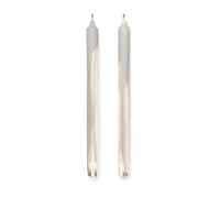 Ferm Living Bougie stéarine Dryp Lot de 2 Warm Grey