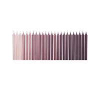 Ferm Living Bougies antiques Ombre. 24 pièces Dark grape