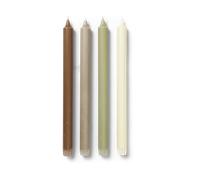 Ferm Living Bougies Pure. Pack de 4 Botanic blend
