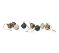 ferm LIVING Boule de Noël MARBRE 5 cm, set de 8 pc, verre, ferme LIVING