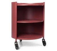 ferm LIVING Bout de canapé EVE 40 x 53 cm, acajou rouge, acier, ferme LIVING