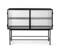 Ferm Living Buffet Haze Black - verre ondulé