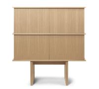 Ferm Living Buffet sur Pilotis Double Chêne Naturel