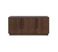 Ferm Living Buffet Unda 146x68x50 cm Chêne teinté foncé