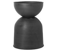Ferm Living Cache-pot Hourglass grand Ø50 cm Noir-gris foncé