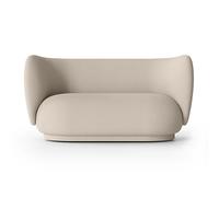 Ferm Living Canapé bouclé Rico 2 places Wool bouclé natural