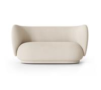 Ferm Living Canapé bouclé Rico 2 places Wool bouclé offwhite