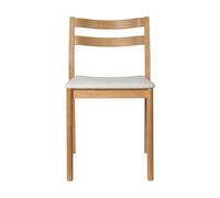 Ferm Living Chaise Boda Assise rembourrée. chêne-off-white