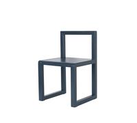 Ferm Living Chaise haute Little Architect dark blue. placage de hêtre
