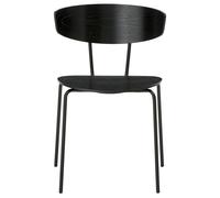 Ferm Living Chaise de table Herman empilable 50 x 74 x 47 cm Noir