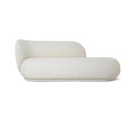 Ferm Living Chaise longue Divan Rico bou auche Blanc cassé