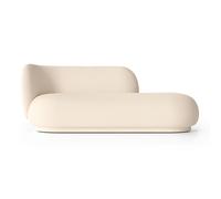 Ferm Living Chaise longue Divan Rico bou auche Laine blanc cassé
