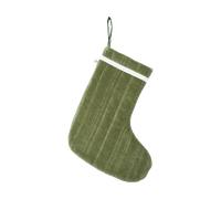 Ferm Living Chaussette de Noël matelassée Vari Velvet-khaki