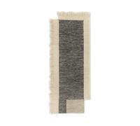 Ferm Living Chemin de couloir Counter Charbon-blanc cassé. 80x200 cm