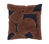 Ferm Living Cilla coussin tufté Black-chocolat noir 50x50 cm