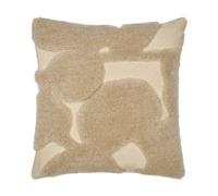 Ferm Living Cilla coussin tufté Off-white-parchment. 50x50 cm