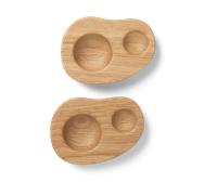 Ferm Living Coquetier Cairn Lot de 2 Oak