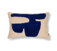 Ferm Living Coussin à Poser Rectangulaire Sable/Bleu Vif