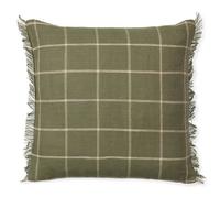 ferm LIVING Coussin CALM 50 x 50 cm, olive, coton / lin, ferme LIVING