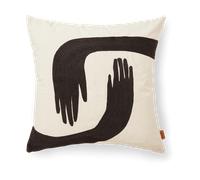 Ferm Living Coussin Pose 50x50 cm Coffee-undyed