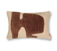 Ferm Living Coussin rectangulaire Lay 40x60 cm Sable / Laminaire sucrée