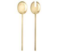 Ferm Living Couverts à salade Fein 2 Pièces Laiton