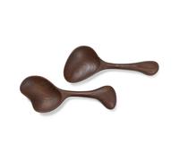 Ferm Living Couverts à salade Os 2 pièces Dark brown