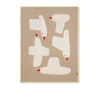 Ferm Living Couverture Bird - sand