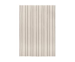 Ferm Living Couvre-lit Twill Off-white-noir. 230x260 cm
