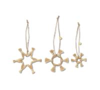 Ferm Living Décoration de Noël Ferm Living Jute Stars 3 Pièces Natural