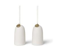 Ferm Living Décoration de Noël horloge Bell Ø4 cm Lot de 2 Off-white