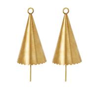 Ferm Living Décoration suspendue Cone bell. 2 pièces Brass