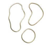 Ferm Living Dessous de plat Pond 3 pièces Laiton