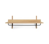 Ferm Living Étagère avec tringle Sector 37x87 cm Oak-black brass