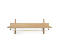 Ferm Living Étagère avec tringle Sector 37x87 cm Oak-brass