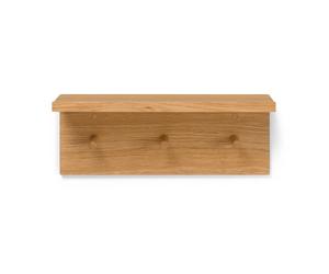Ferm Living Étagère-patère à boutons Place Rack chêne Small