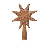Ferm Living Étoile de sapin de Noël Rattan christmas tree top star Natural