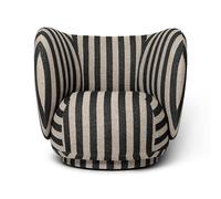 Ferm Living Fauteuil de salon Rico Louisiana sable noir