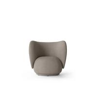 Ferm Living Fauteuil de salon Rico warm grey. brushed
